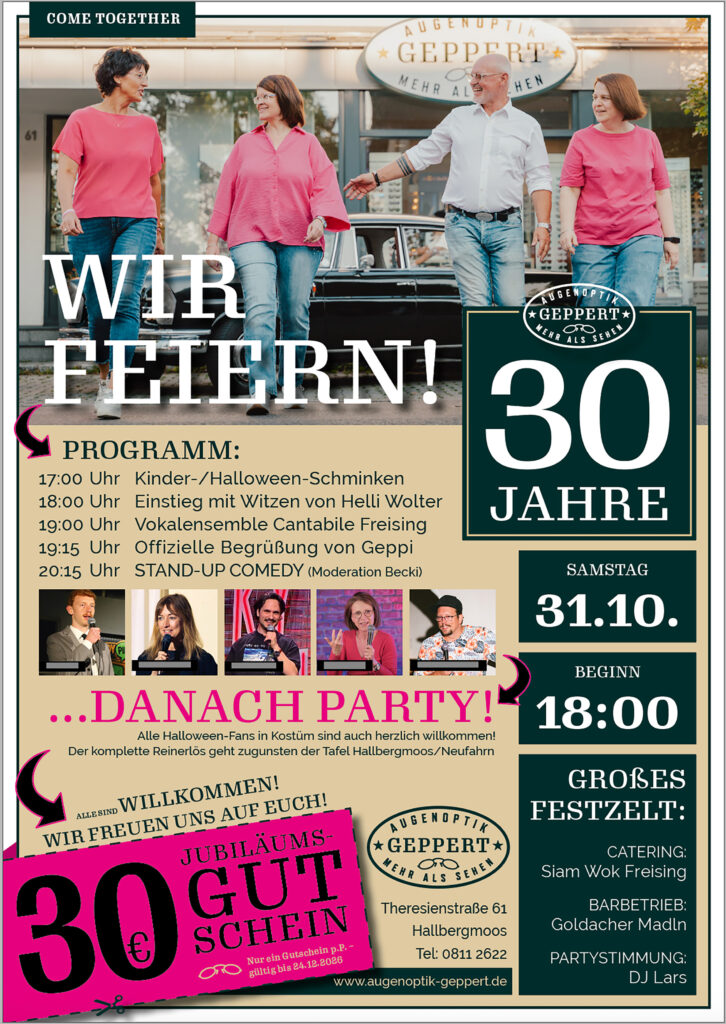 30 Jahre Augenoptik Geppert